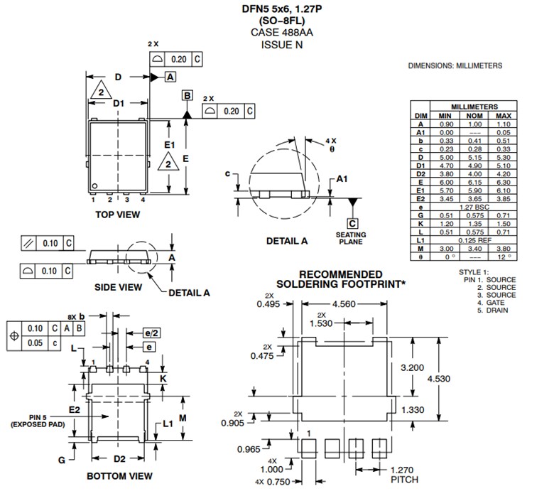 onsemi NTMFS003P03P8Z P-Channel MOSFET
